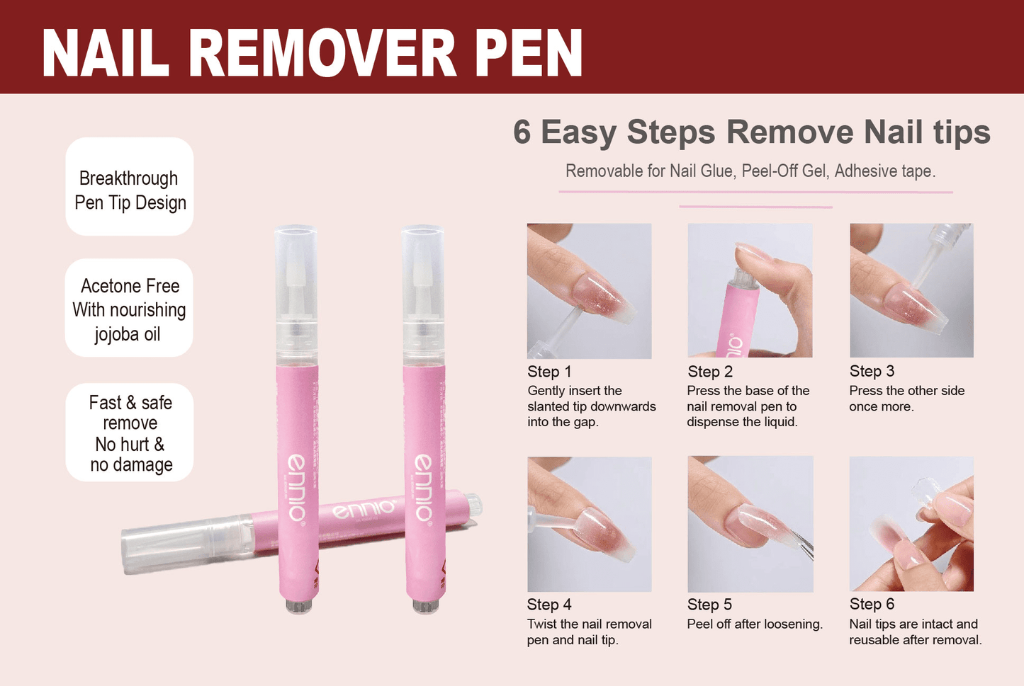Remover Pen for Press - On Nail - Ennio Nails