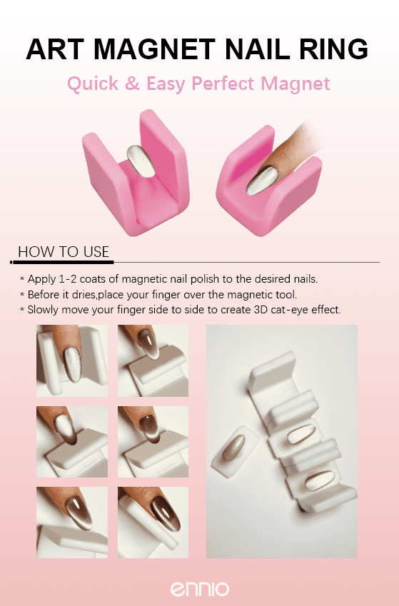 Art Magnet Nail Ring for Cat Eye Nail Art - Ennio Nails