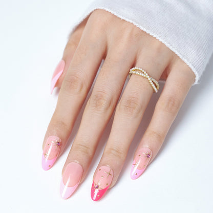 French Tip Press - On Nails with Clean, Modern Contrast - Ennio Nails