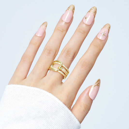 French Tip Press - On Nails with Clean, Modern Contrast - Ennio Nails