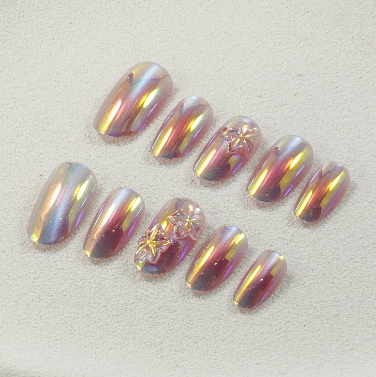 Glaze & Chrome Press - On Nails - Ennio Nails