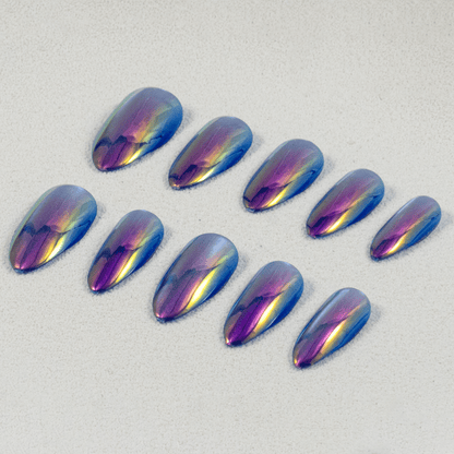 Glaze & Chrome Press - On Nails - Ennio Nails