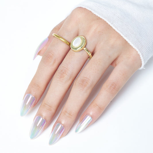 Glaze & Chrome Press - On Nails with High - Shine Finish - Ennio Nails