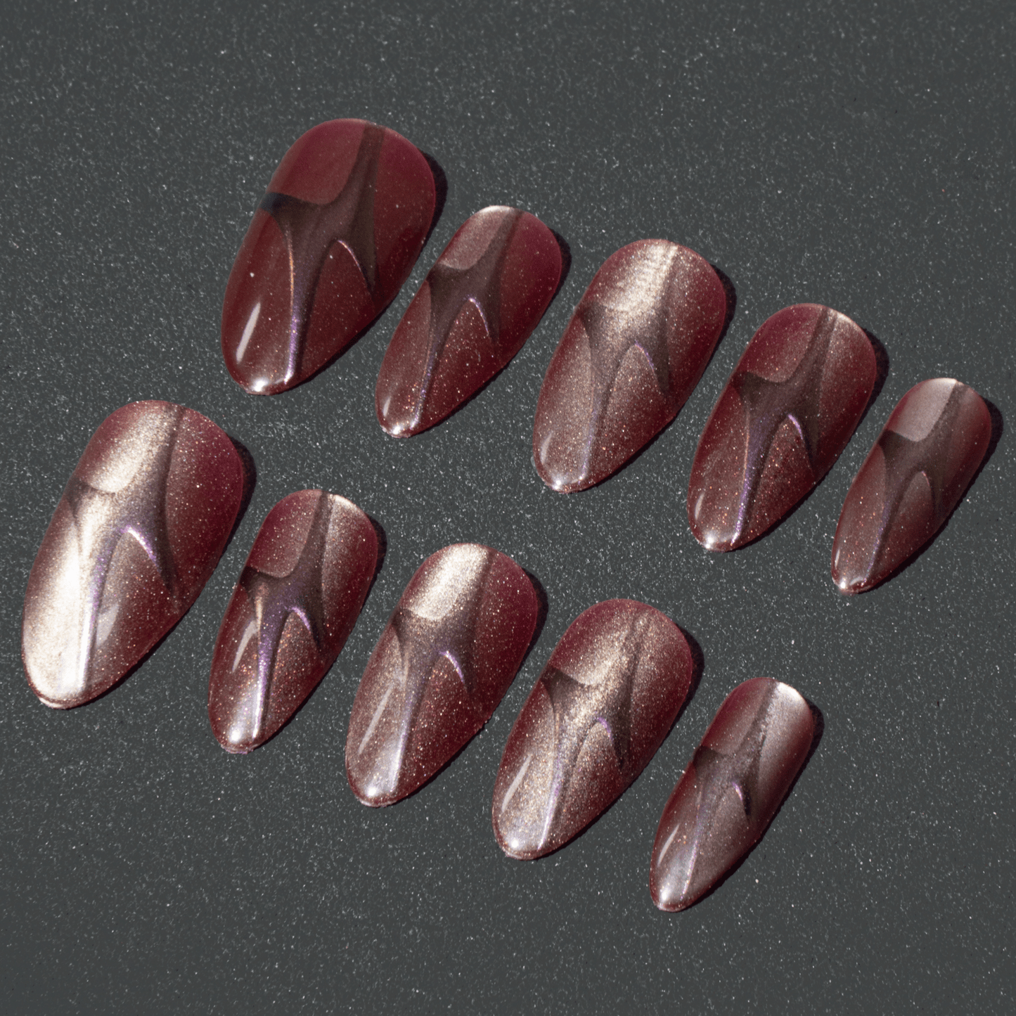 Magnetic Cat Eye Press - On Nails - Ennio Nails