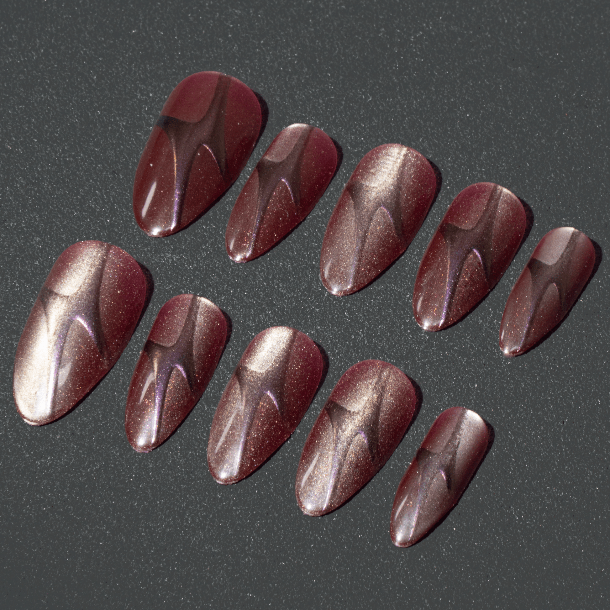 Magnetic Cat Eye Press - On Nails - Ennio Nails