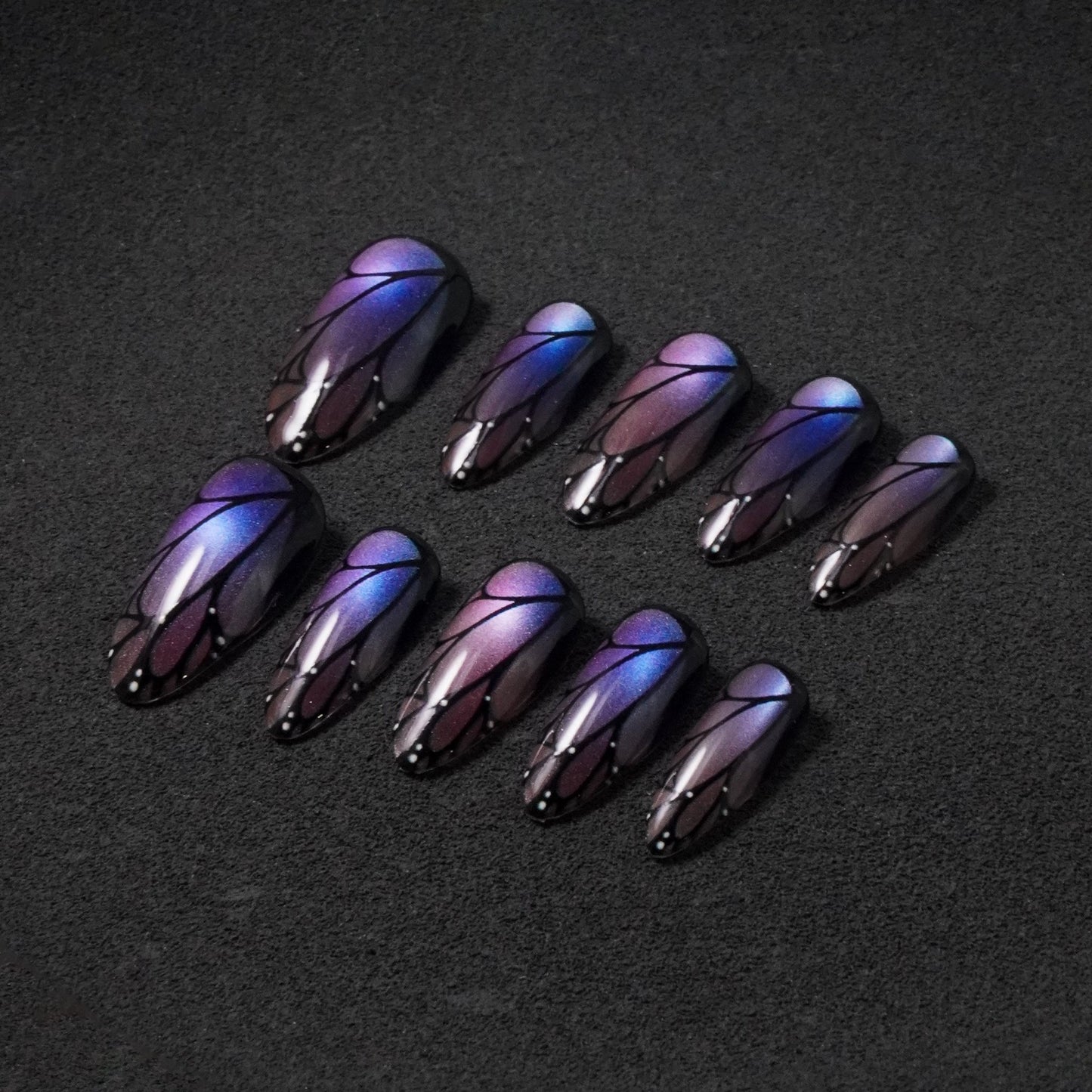 Magnetic Cat Eye Press - On Nails - Ennio Nails