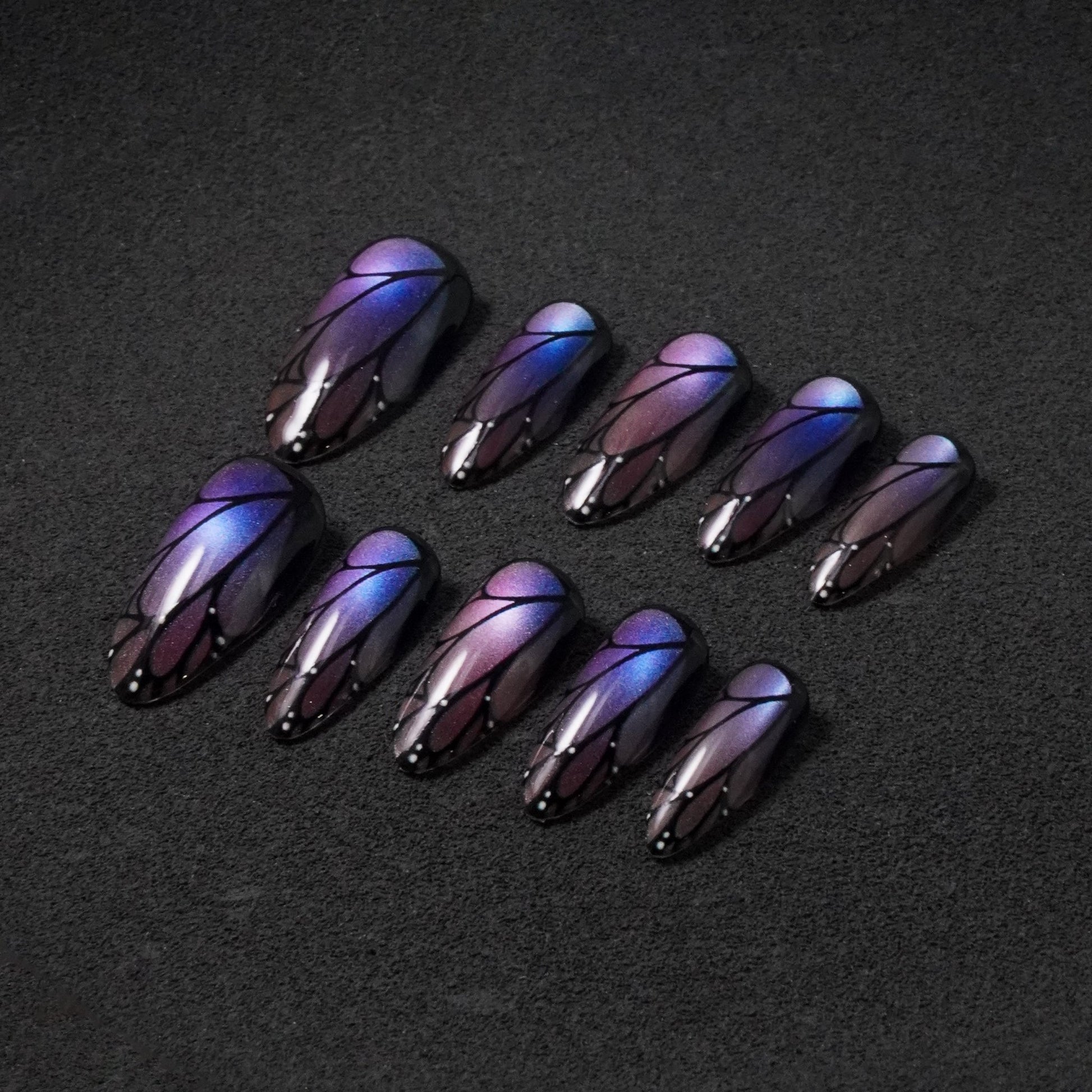 Magnetic Cat Eye Press - On Nails - Ennio Nails