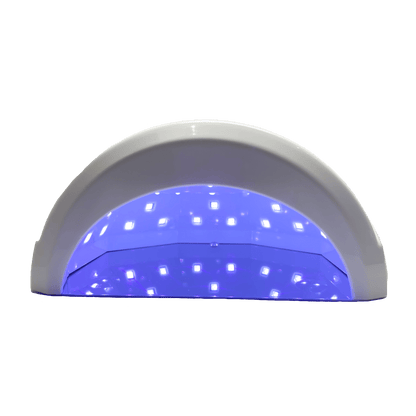Ennio portable UV LED nail lamp dryer in blue white design for gel polish curing, compact press-on nail equipment perfect for OEM ODM white label nail products and travel manicure kits