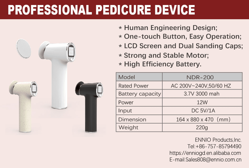 Professional Electric Pedi Drill for Foot Care - Ennio Nails