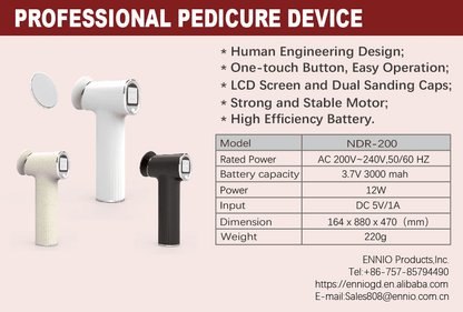 Professional Electric Pedi Drill for Foot Care - Ennio Nails