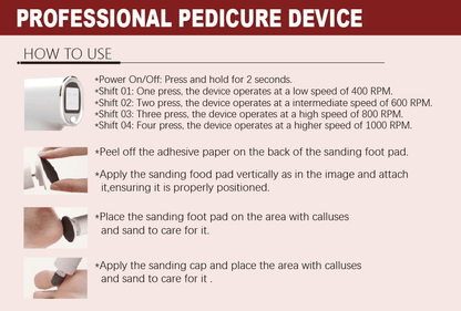 Professional Electric Pedi Drill for Foot Care - Ennio Nails